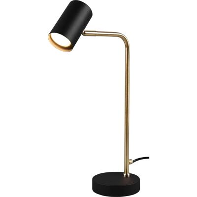 Trio Lighting Marley Mosiężna Lampa biurkowa - Nowoczesne światło do pracy Trio Lighting Marley Mosiężna Lampa biurkowa - Nowoczesne światło do pracy