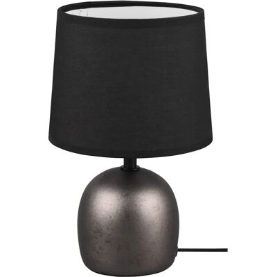 Lampe de table Malu de Trio - Céramique moderne avec abat-jour en acier ancien Lampe de table Malu de Trio - Céramique moderne avec abat-jour en acier ancien