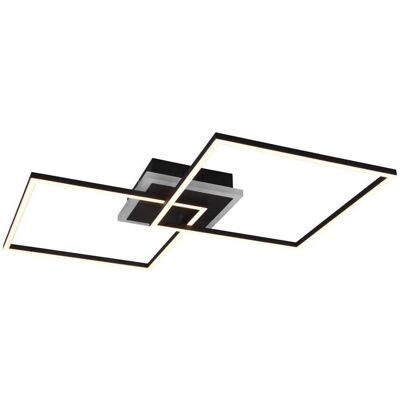 Lámpara de techo Arribo RGBW LED Moderna Negro Mate - Luz Semi empotrada Lámpara de techo Arribo RGBW LED Moderna Negro Mate - Luz Semi empotrada