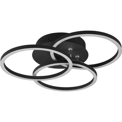 Plafonnier LED moderne semi-flush Trio Lighting Circle - Publicité Plafonnier LED moderne semi-flush Trio Lighting Circle - Publicité