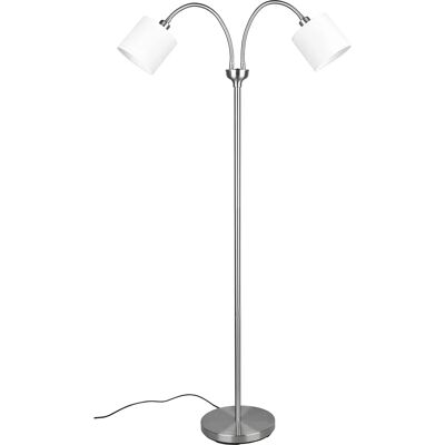 Reality - Lampada da terra moderna nichel con braccio flessibile - Lampada da terra Reality - Lampada da terra moderna nichel con braccio flessibile - Lampada da terra