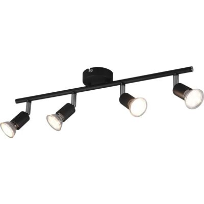TRIO LIGHTING R80914032 - Moderner Schwarzer GU10 4-Licht Strahler TRIO LIGHTING R80914032 - Moderner Schwarzer GU10 4-Licht Strahler