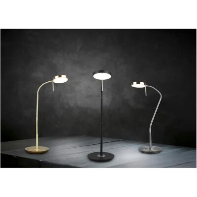 Trio Messing Monza Verstellbare LED Schreibtischlampe - Modern & Dimmer Trio Messing Monza Verstellbare LED Schreibtischlampe - Modern & Dimmer