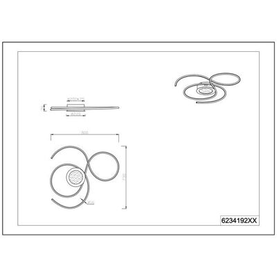 Moderní stropní svítidlo Trio Jive 48W LED Nikl Matný Moderní stropní svítidlo Trio Jive 48W LED Nikl Matný