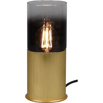Lampe de table cylindrique moderne en laiton Trio - Lampe de nuit Lampe de table cylindrique moderne en laiton Trio - Lampe de nuit