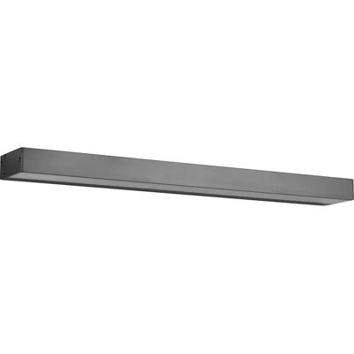 Lampada da parete moderna Trio Rocco per bagno 60cm nero - IP44 Lampada da parete moderna Trio Rocco per bagno 60cm nero - IP44