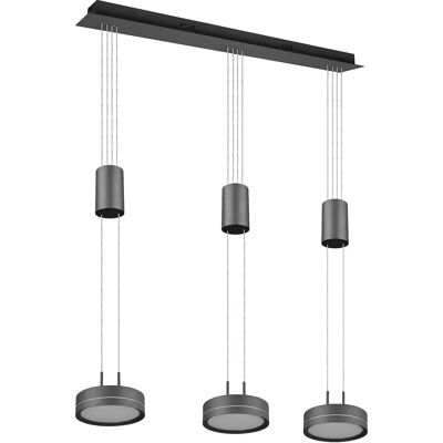 Trio Franklin 2 Light 9W LED Pendant Ceiling Light - Modern Anthracite Trio Franklin 2 Light 9W LED Pendant Ceiling Light - Modern Anthracite