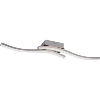 Trio Lighting Nickel Moderne 2-LED Deckenleuchte Trio Lighting Nickel Moderne 2-LED Deckenleuchte