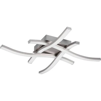 Luminaire LED Moderne Trio Lighting Route 4 Lumières Nickel Mat - Plafonnier Luminaire LED Moderne Trio Lighting Route 4 Lumières Nickel Mat - Plafonnier