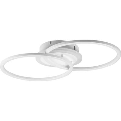 Luce da Soffitto Moderna Venida 50cm LED Semiflusso Bianco Opaco 4000K Luce da Soffitto Moderna Venida 50cm LED Semiflusso Bianco Opaco 4000K