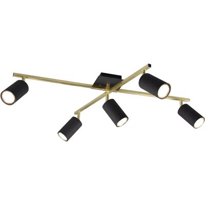 Bar de Focos Moderno Marley 5 Luces - Lámpara de Techo Bar de Focos Moderno Marley 5 Luces - Lámpara de Techo