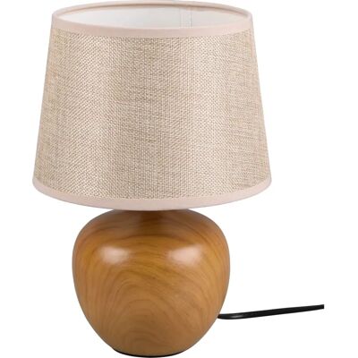 WEBMARKETPOINT Lampe de Table Luxor - Base en céramique et abat-jour en tissu beige WEBMARKETPOINT Lampe de Table Luxor - Base en céramique et abat-jour en tissu beige