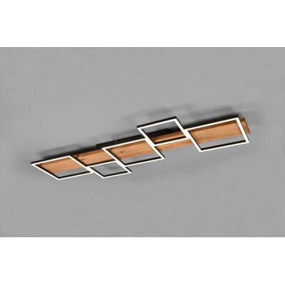 Trio Lighting Harper Modern 42W LED Semi Flush Light Schwarz Matt 3000K - LED Deckenleuchte Trio Lighting Harper Modern 42W LED Semi Flush Light Schwarz Matt 3000K - LED Deckenleuchte