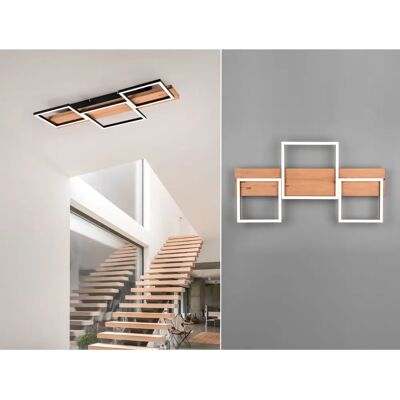 Lampa de Plafon LED Modernă 30W Trio Lighting Harper Negru Mat 3000K Lampa de Plafon LED Modernă 30W Trio Lighting Harper Negru Mat 3000K