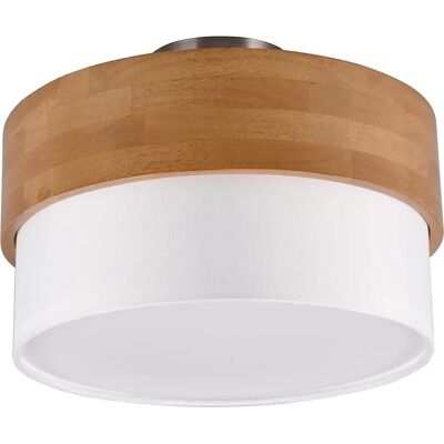 Lampa de plafon cilindric modernă de 30cm, 2 becuri, finisaj mat în nichel - Trio Lighting Seasons Lampa de plafon cilindric modernă de 30cm, 2 becuri, finisaj mat în nichel - Trio Lighting Seasons