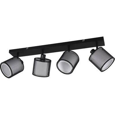 Trio Lighting - Trio Burton Spot plafond moderne 4 lumières - Noir mat Trio Lighting - Trio Burton Spot plafond moderne 4 lumières - Noir mat