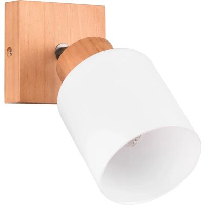 Lampa ścienna i spot Trio Assam - Nowoczesne drewno i szkło Lampa ścienna i spot Trio Assam - Nowoczesne drewno i szkło
