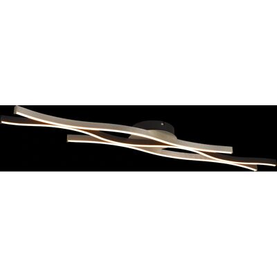 Trio Lighting - Blaze Moderne 35W LED Halbschwenklicht - Gebürstetes Aluminium - Deckenleuchte Trio Lighting - Blaze Moderne 35W LED Halbschwenklicht - Gebürstetes Aluminium - Deckenleuchte