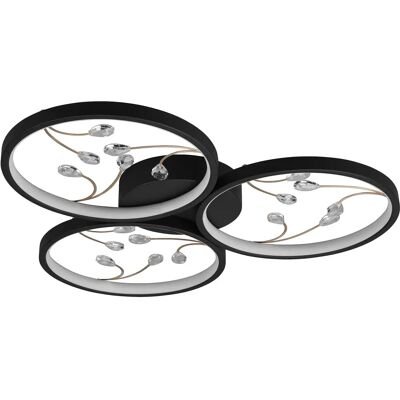 Lampa LED Semi Încastrată Trio Lighting Groovy 30W Neagră Lampa LED Semi Încastrată Trio Lighting Groovy 30W Neagră
