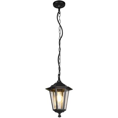 TRIO LIGHTING Pienza Lampada sospensione da esterno - Nera, 6 lati, 83cm TRIO LIGHTING Pienza Lampada sospensione da esterno - Nera, 6 lati, 83cm