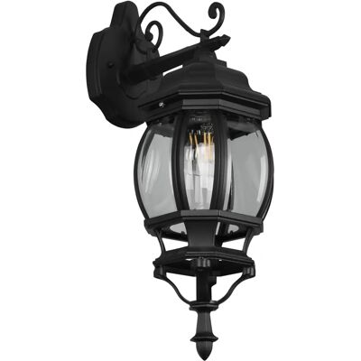 TRIO ELVO Buitenwandlamp - E27, IP44, Zwart TRIO ELVO Buitenwandlamp - E27, IP44, Zwart