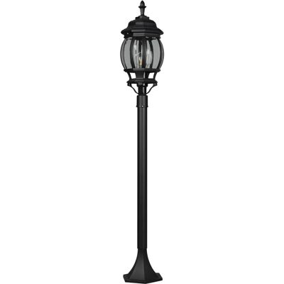 Poteau de lampadaire extérieur noir avec E27 - 1m IP44 - Publicité Poteau de lampadaire extérieur noir avec E27 - 1m IP44 - Publicité