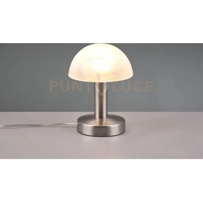 TRIO Fynn II Table Lamp - Nickel/White - Modern TRIO Fynn II Table Lamp - Nickel/White - Modern