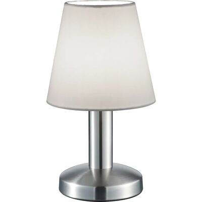 Trio Leuchten Trio Mats Ii Lampe de table - Contrôle tactile moderne - Nickel Trio Leuchten Trio Mats Ii Lampe de table - Contrôle tactile moderne - Nickel