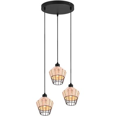 TRIO LEUCHTEN Borka Lampada a sospensione Moderna 3-Luci TRIO LEUCHTEN Borka Lampada a sospensione Moderna 3-Luci