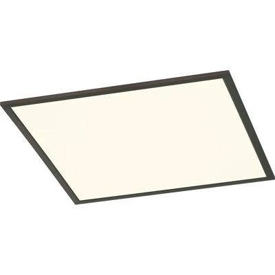 Trio Lighting Phoenix 31W Vierkant LED Paneel - Zwart - plafondlamp Trio Lighting Phoenix 31W Vierkant LED Paneel - Zwart - plafondlamp