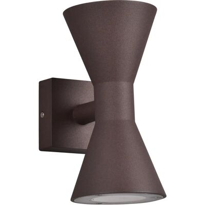 Trio Ardas Outdoor Wall Light - Up-Down LED IP44 - Rust Trio Ardas Outdoor Wall Light - Up-Down LED IP44 - Rust