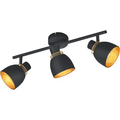 Trio Czarny Spot na Sufit - 45cm x 20cm x 10cm - Lampka sufitowa Trio Czarny Spot na Sufit - 45cm x 20cm x 10cm - Lampka sufitowa