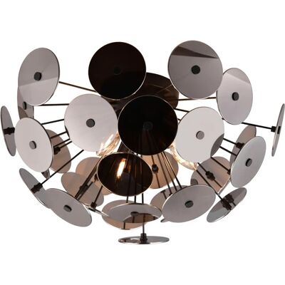 TRIO LEUCHTEN Discalgo Deckenleuchte - Schwarz (chrom schwarz) - 54cm TRIO LEUCHTEN Discalgo Deckenleuchte - Schwarz (chrom schwarz) - 54cm