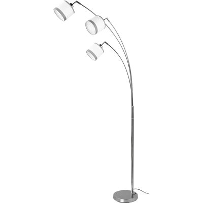 TRIO Biała lampa stojąca Davos - 3 E14, 185cm wysokości TRIO Biała lampa stojąca Davos - 3 E14, 185cm wysokości