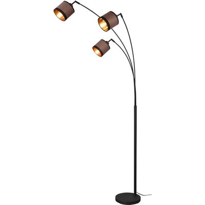 Lampa stojąca TRIO DAVOS - Regulowana, Złote wnętrze, 190cm Lampa stojąca TRIO DAVOS - Regulowana, Złote wnętrze, 190cm