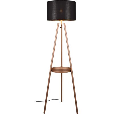 Lampadaire Trio Colette - Moderne Noir & Étagère d’Accent - Publicité Lampadaire Trio Colette - Moderne Noir & Étagère d’Accent - Publicité