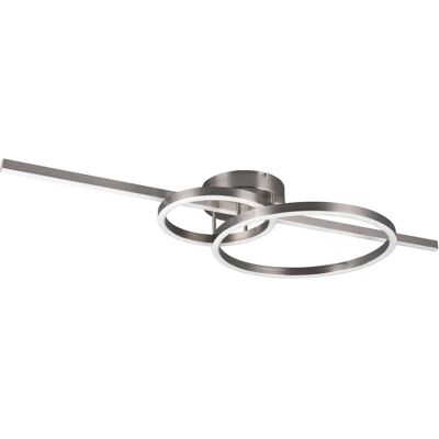 Luce a Soffitto LED Intelligente TRIO LEUCHTEN MONTILLA Nichel Luce a Soffitto LED Intelligente TRIO LEUCHTEN MONTILLA Nichel