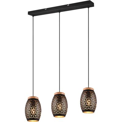 Trio Czarna Lampa Wisząca - 71x150x15cm Oświetlenie Wewnętrzne Trio Czarna Lampa Wisząca - 71x150x15cm Oświetlenie Wewnętrzne