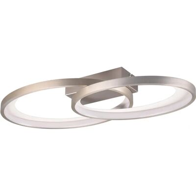 TRIO MALAGA Lampe Plafond LED Blanc Nickel - 25W 2900 Lumens TRIO MALAGA Lampe Plafond LED Blanc Nickel - 25W 2900 Lumens