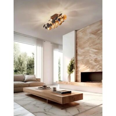 Trio Deckenleuchte G9 Weiß Gold Modern Elegant - Deckenleuchte Trio Deckenleuchte G9 Weiß Gold Modern Elegant - Deckenleuchte