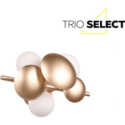 Nástěnné Světlo Trio - Bubble - G9, Zlatá a Bílá Nástěnné Světlo Trio - Bubble - G9, Zlatá a Bílá