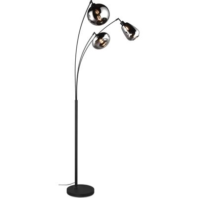 TRIO LUMINA Stehlampe - Modern Schwarz Glasbeleuchtung TRIO LUMINA Stehlampe - Modern Schwarz Glasbeleuchtung