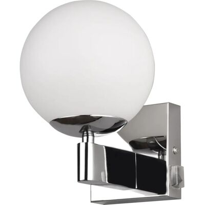 Lampa ścienna Trio KULA IP44 Nowoczesny Chrom Białe Szkło - Lampa ścienna Lampa ścienna Trio KULA IP44 Nowoczesny Chrom Białe Szkło - Lampa ścienna