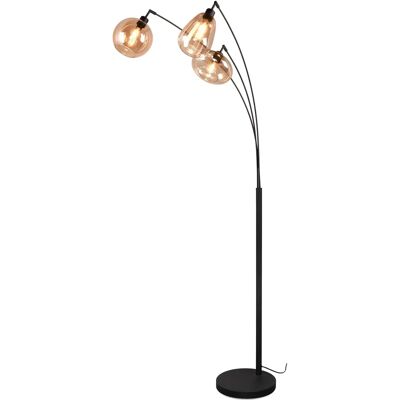 TRIO Lumina Stehlampe - 3-flammig, schwarz, E14, 200cm TRIO Lumina Stehlampe - 3-flammig, schwarz, E14, 200cm