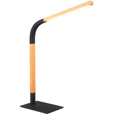 TRIO Modello 545210132 - Legno Naturale Metallo Nero Lampada da Tavolo TRIO Modello 545210132 - Legno Naturale Metallo Nero Lampada da Tavolo