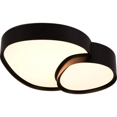 Trio Rise LED dimmbar Deckenleuchte - 21W, Schwarz Matt Trio Rise LED dimmbar Deckenleuchte - 21W, Schwarz Matt