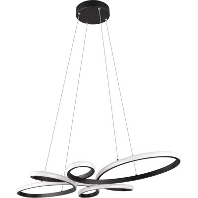 Suspension LED noire Trio T345619132 - Design moderne et incurvé - Publicité Suspension LED noire Trio T345619132 - Design moderne et incurvé - Publicité