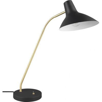 Lampe de bureau Trio T563400180 - E27, Noir/Or Lampe de bureau Trio T563400180 - E27, Noir/Or
