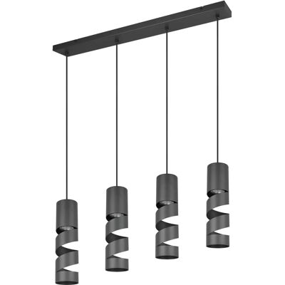 Suspension Noire Mat Trio T364000432 - Lampe de Plafond - Publicité Suspension Noire Mat Trio T364000432 - Lampe de Plafond - Publicité