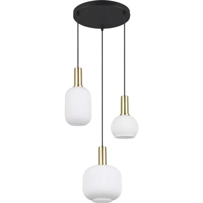 TRIO LEUCHTEN DIVA Suspension 3 Lampes - Intérieur TRIO LEUCHTEN DIVA Suspension 3 Lampes - Intérieur